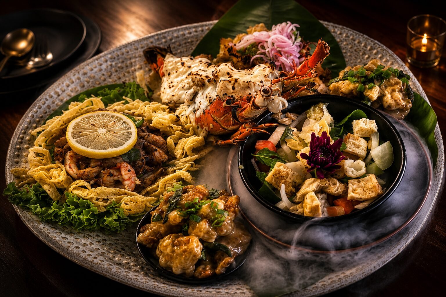 Premium Lobster Platter at Siam Social